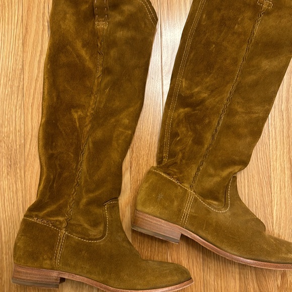 FRYE suede brown boots size 8.5 - Picture 2 of 4